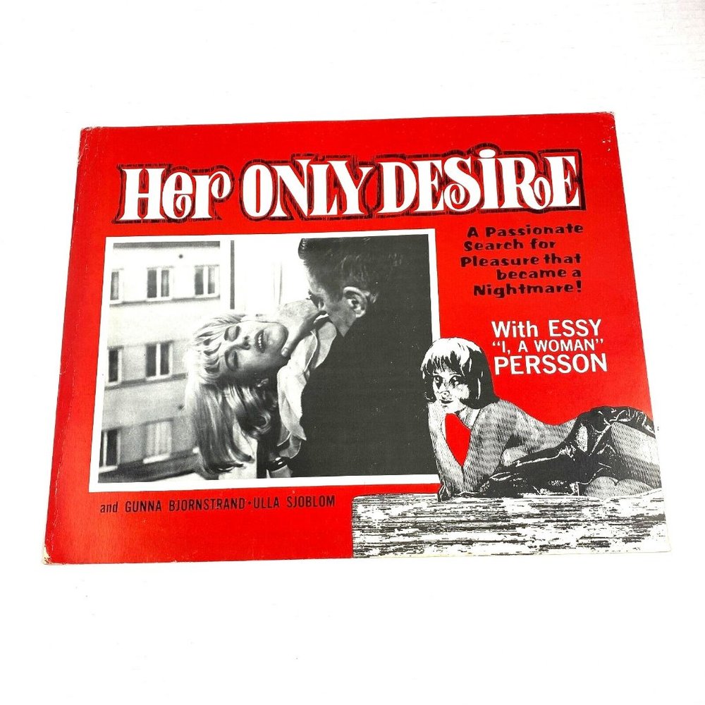 Her Only‎ Desire 1969 Lobby Card Movie Poster Essy Persson Gunna Bjornstrand VTG
